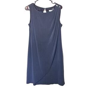 Jessica Simpson Size 8 New NWT Dress Key Hole Dark Grey Gray Blue Color Poly